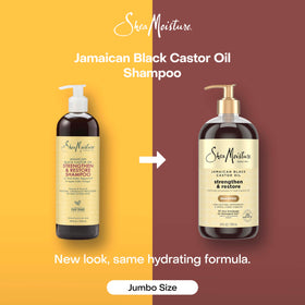 Shea Moisture Jamaican Black Castor Oil Shampoo 24oz side view