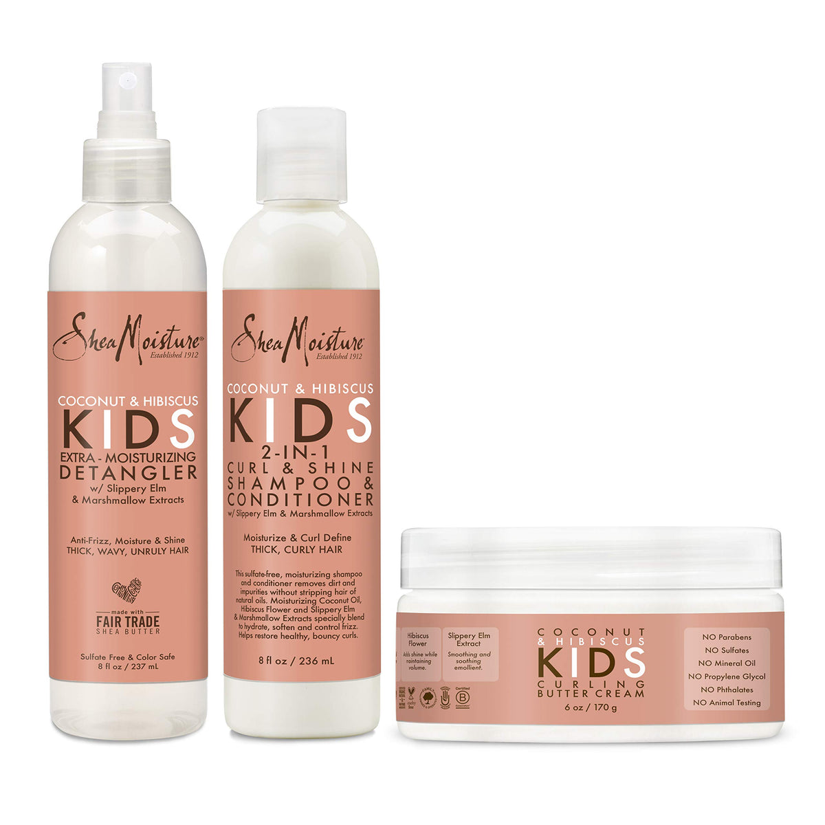 Shea Moisture Kids Curl Care Collection 3-Piece Set front view