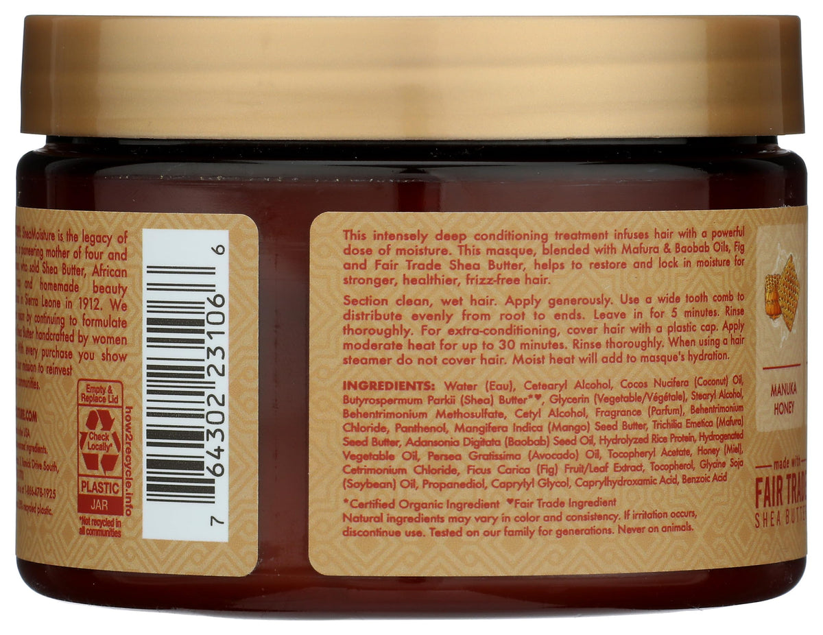 Shea Moisture Manuka Honey & Mafura Oil Masque packaging