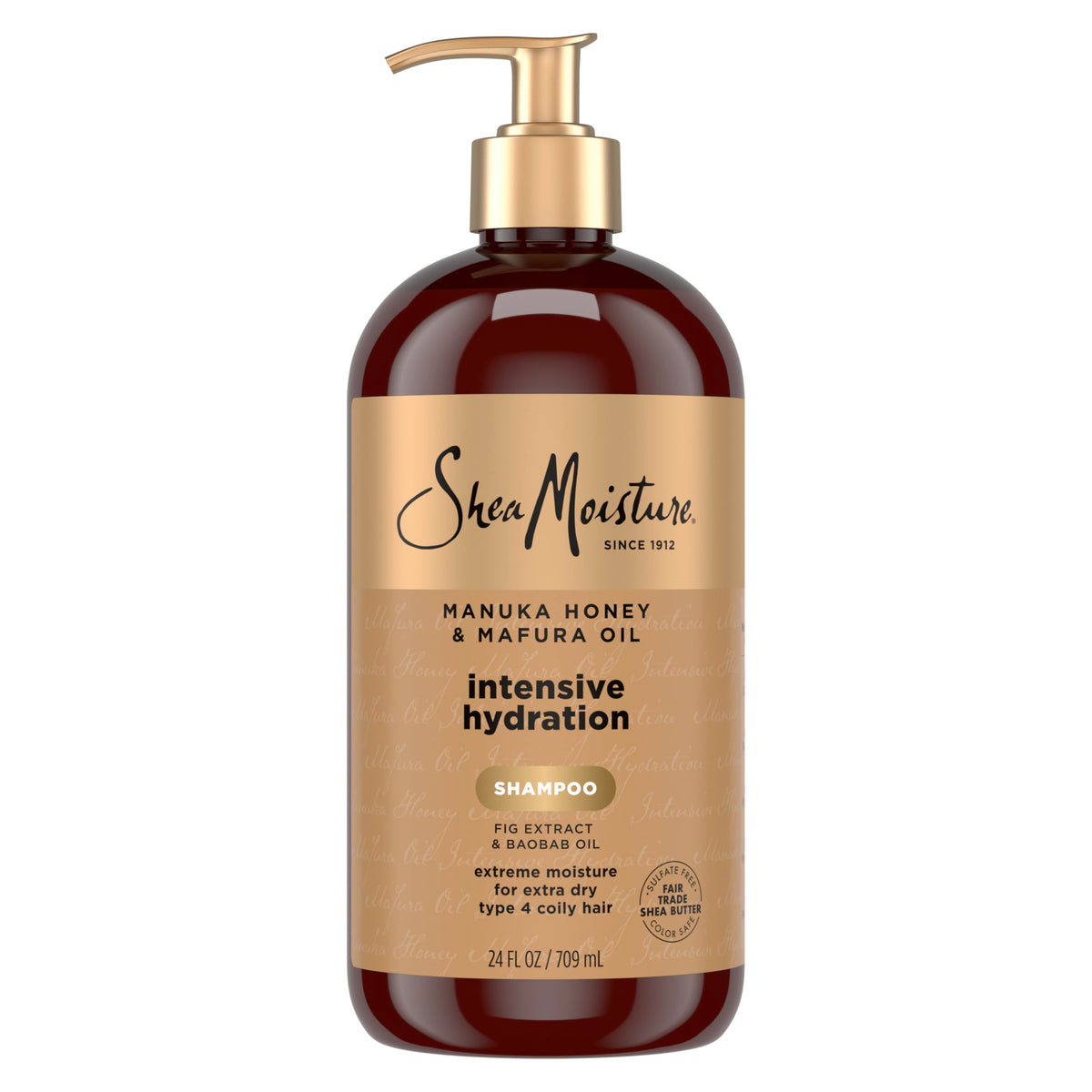 Shea Moisture Manuka Honey & Mafura Oil Shampoo 24oz front view