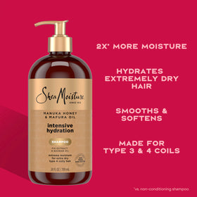 Shea Moisture Manuka Honey & Mafura Oil Shampoo with ingredients