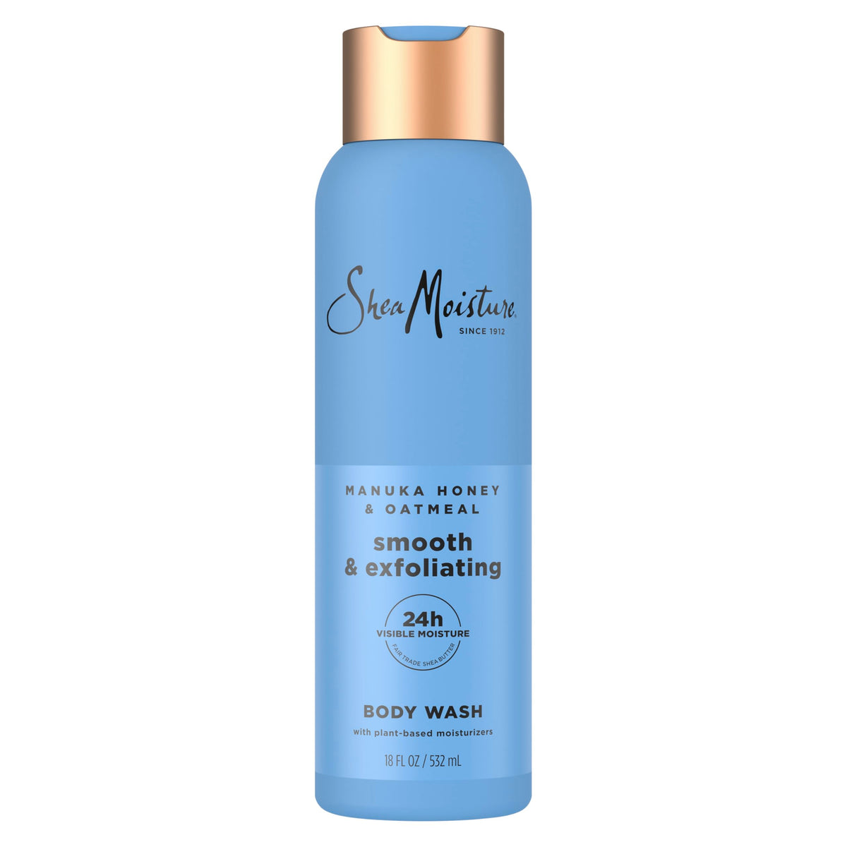 Shea Moisture Manuka Honey Oatmeal Body Wash 18 oz front view