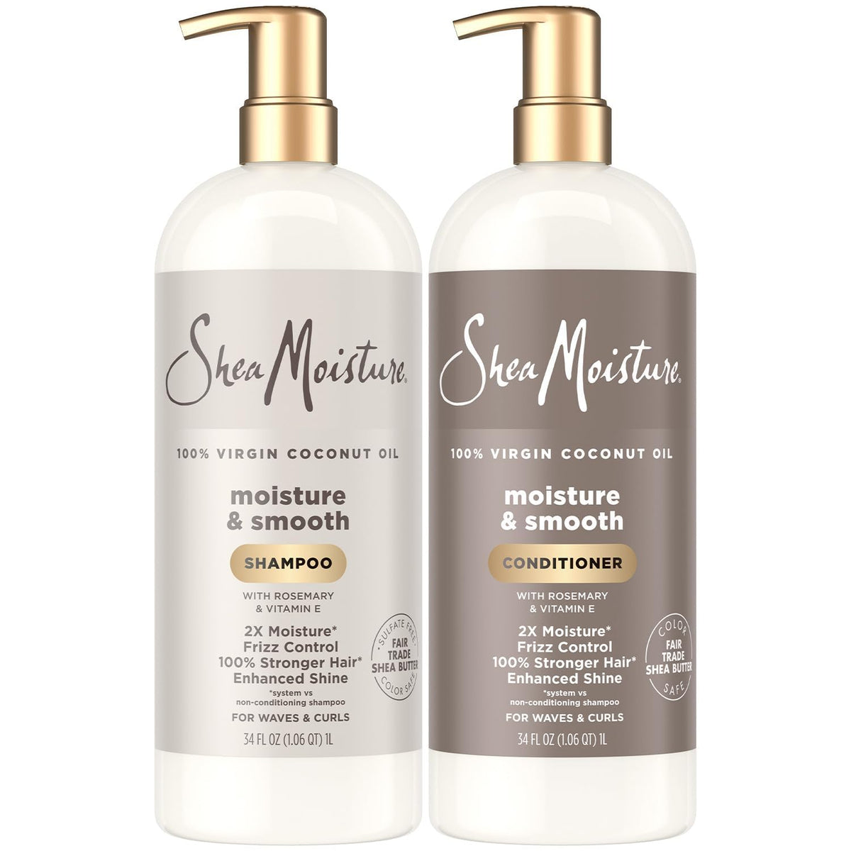 Shea Moisture Moisture & Smooth Shampoo front view 34 oz