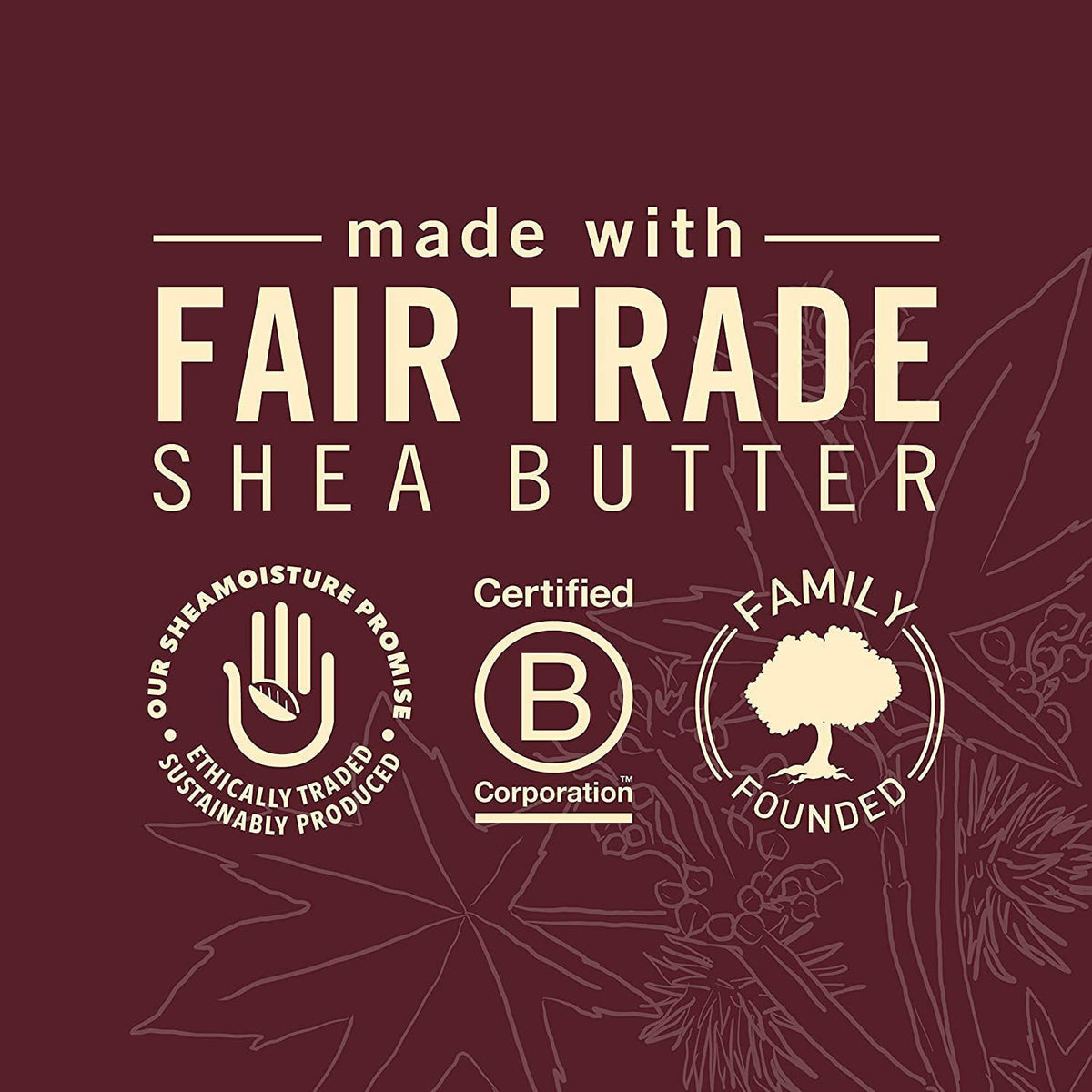Shea Moisture shampoo and conditioner set displayed with towels