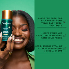 Shea Moisture Silk Press Prep Cream with citrus fruits