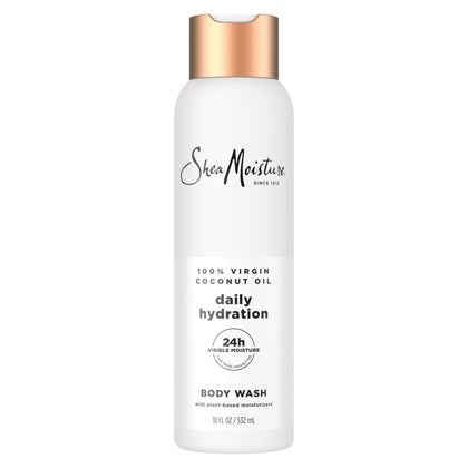 Shea Moisture Virgin Coconut Oil Body Wash 18 oz front view
