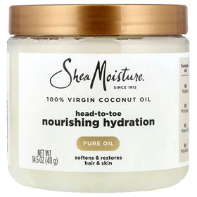 SheaMoisture 100% Virgin Coconut Oil 14.5oz front view