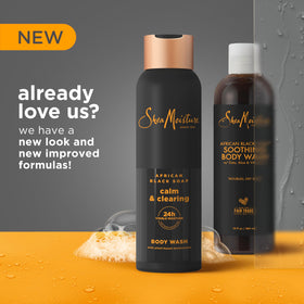 SheaMoisture African Black Soap Body Wash 18 Oz back view