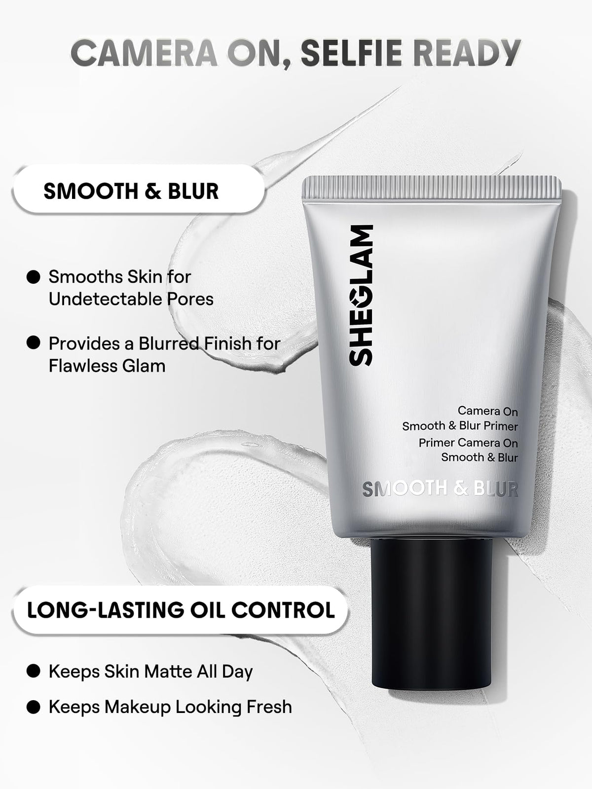 SHEGLAM Camera On Smooth & Blur Primer 50g back view