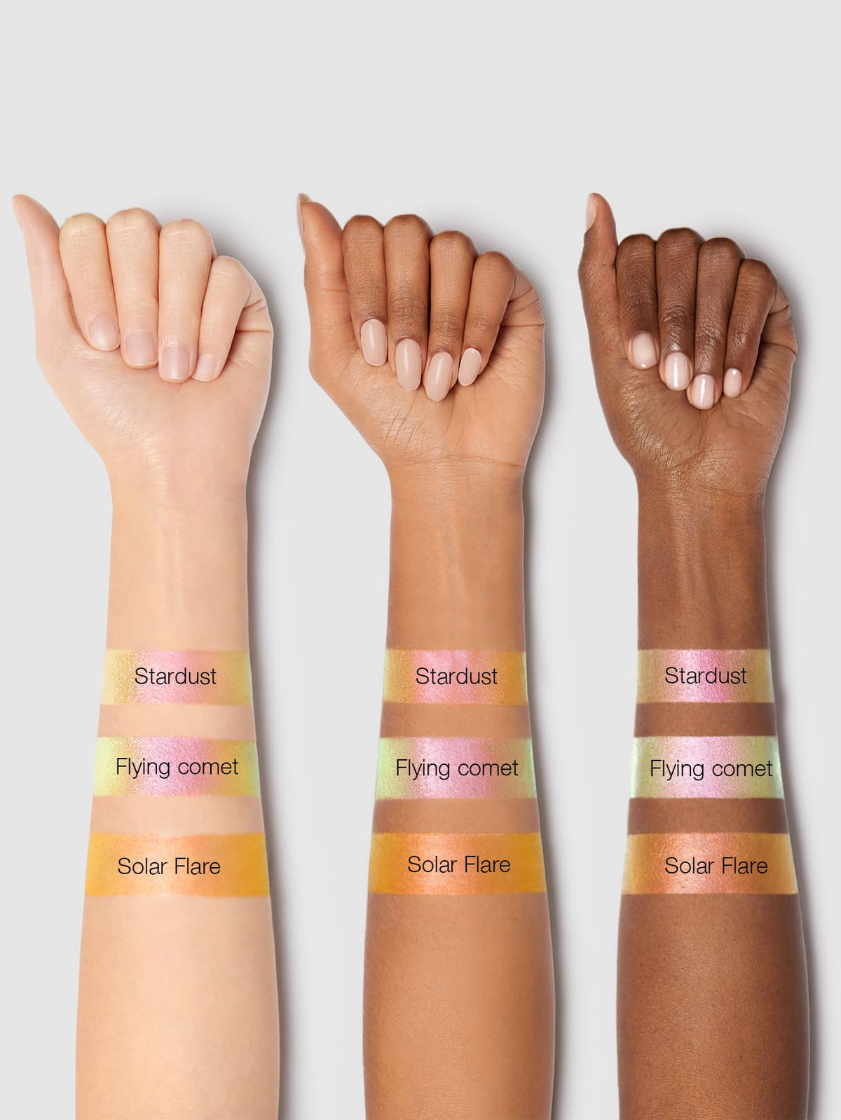 SHEGLAM Chroma-Glow Bloom Liquid Highlighter application on cheekbones