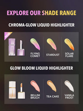 SHEGLAM Chroma-Glow Bloom Liquid Highlighter close-up of texture