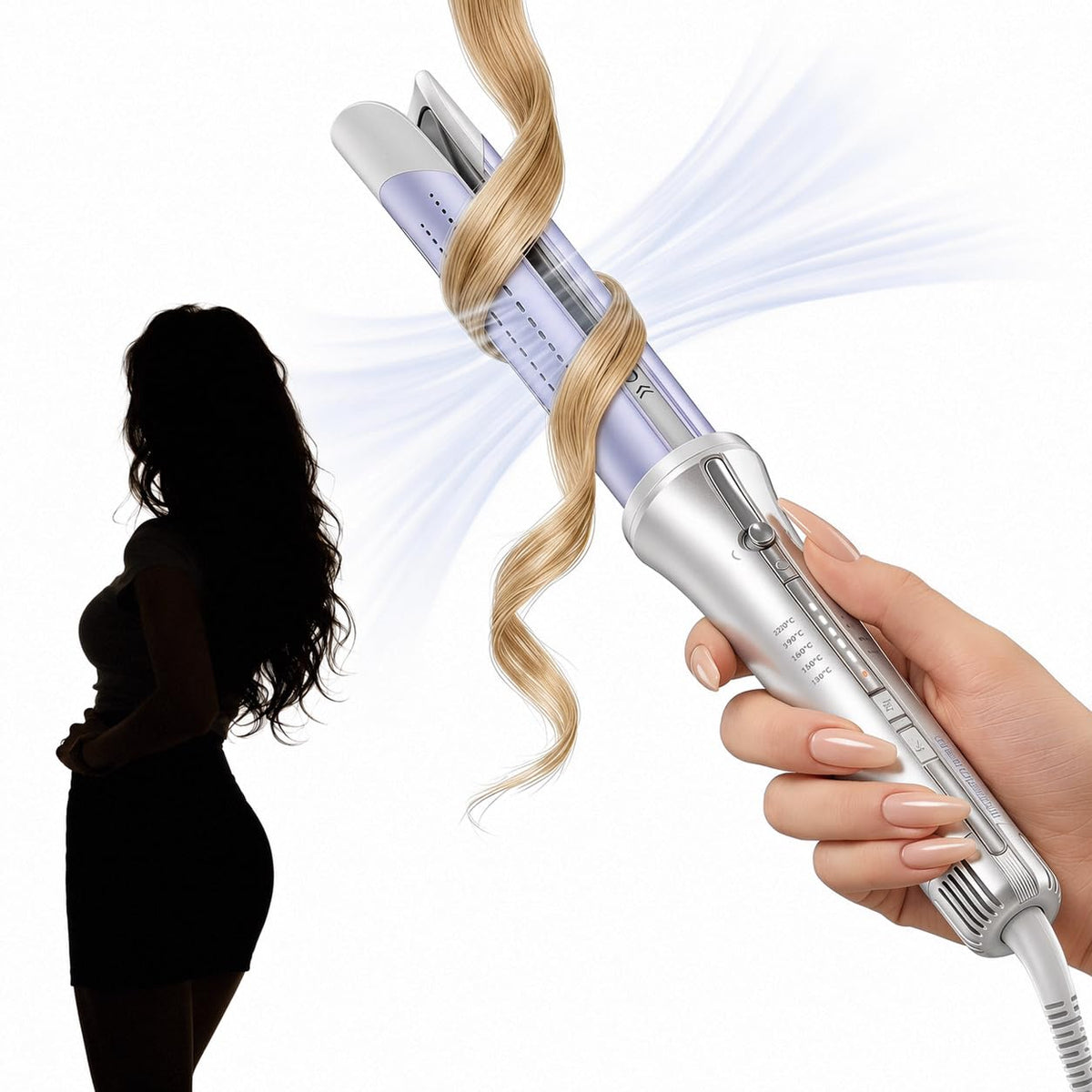 SHEGLAM One Touch Airflow Styler Pro front view with controls