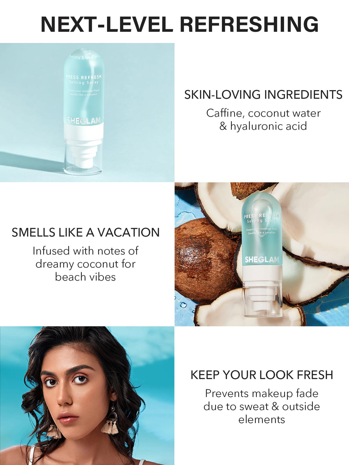 SHEGLAM Press Refresh Setting Spray 100g back view
