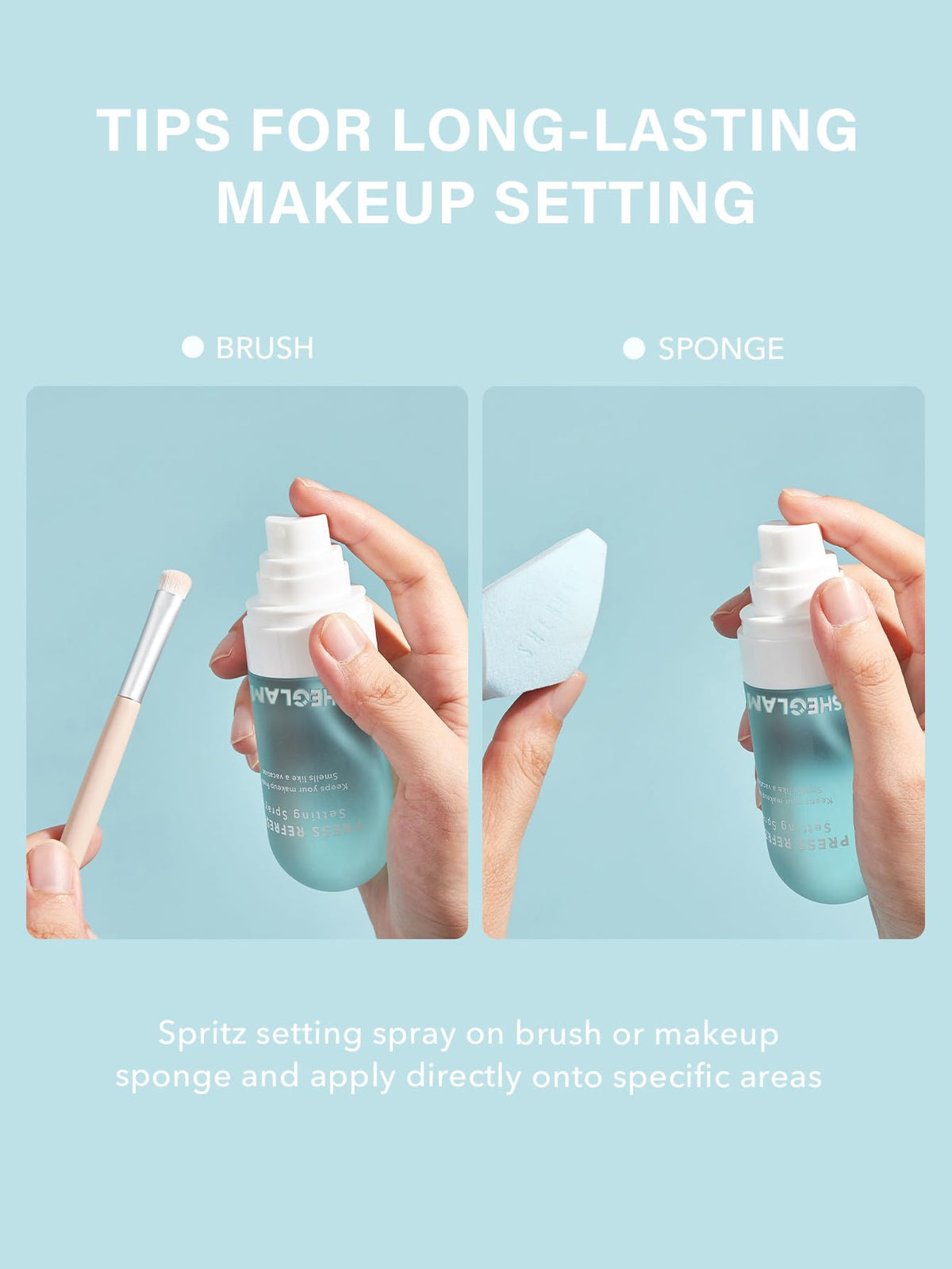 SHEGLAM Press Refresh Setting Spray 100g side view