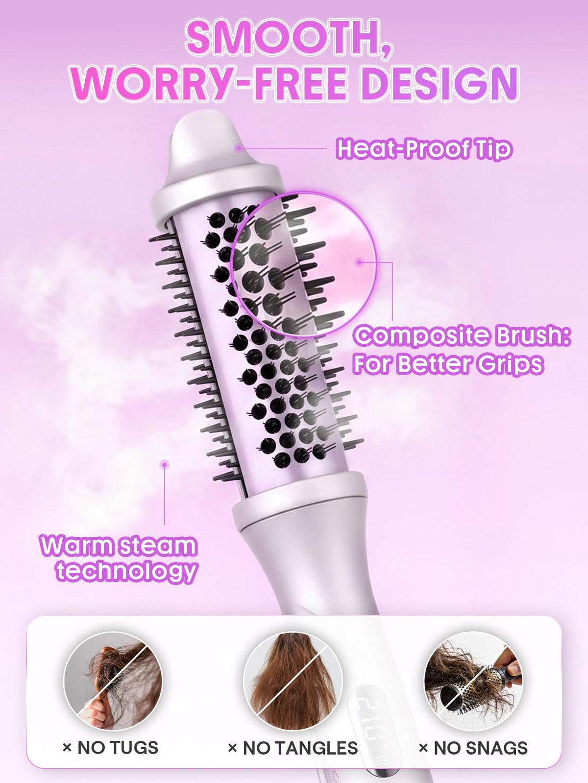 SHEGLAM Steam Thermal Brush water fill bottle