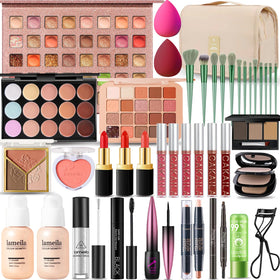 SHELAKIN All-in-One Makeup Kit front view with 40 eyeshadow shades