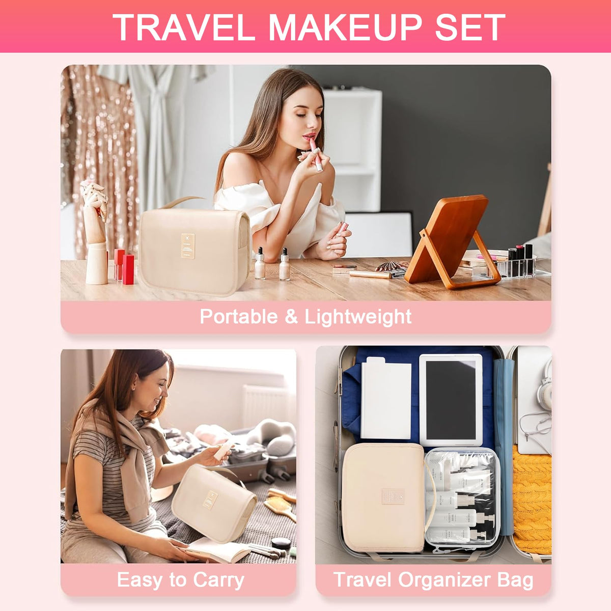SHELAKIN All-in-One Makeup Kit including eyebrow pencil and highlighter