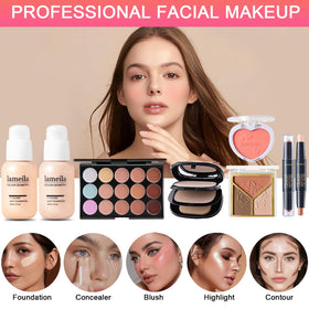 SHELAKIN All-in-One Makeup Kit with lipsticks and lip glosses