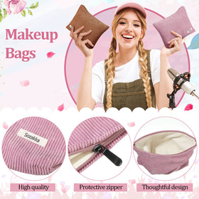 Sherr 10x7 inches makeup bag in pink color
