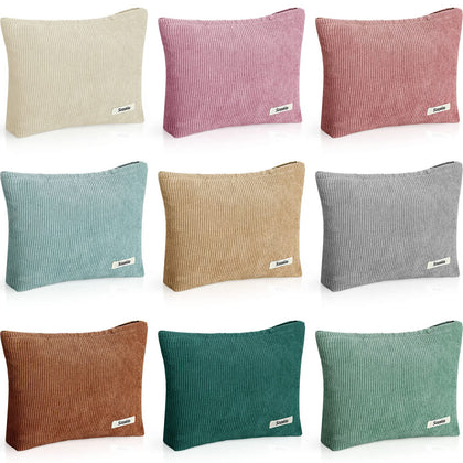 Sherr 9 Pcs Velvet Makeup Bag Set in various colors