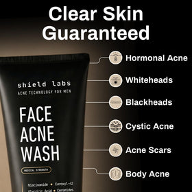 Shield Face Acne Wash for Men 5.1 oz packaging
