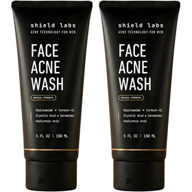 Shield Face Acne Wash for Men front view, 5.1 oz bottle