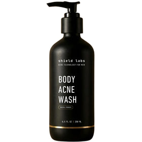 Shield Men's Acne Body Wash 4% Benzoyl Peroxide bottle front view