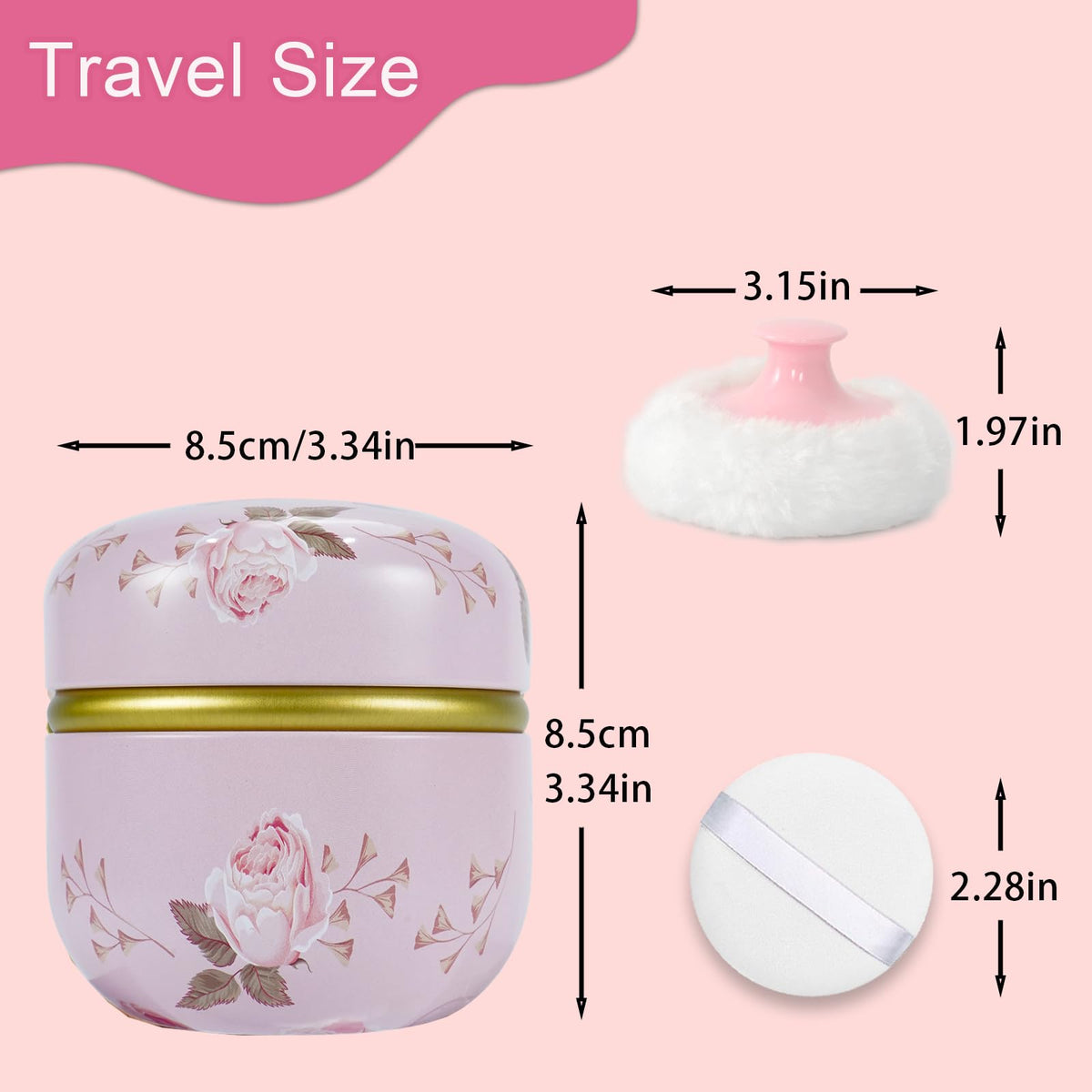 SHIMIDO Body Powder Container with lid removed