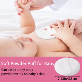 SHIMIDO Body Powder Puff Container with powder inside