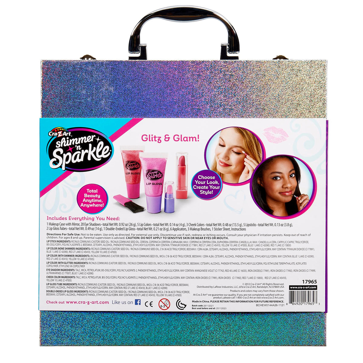 SHIMMER 'N SPARKLE sticker sheet included in the kit