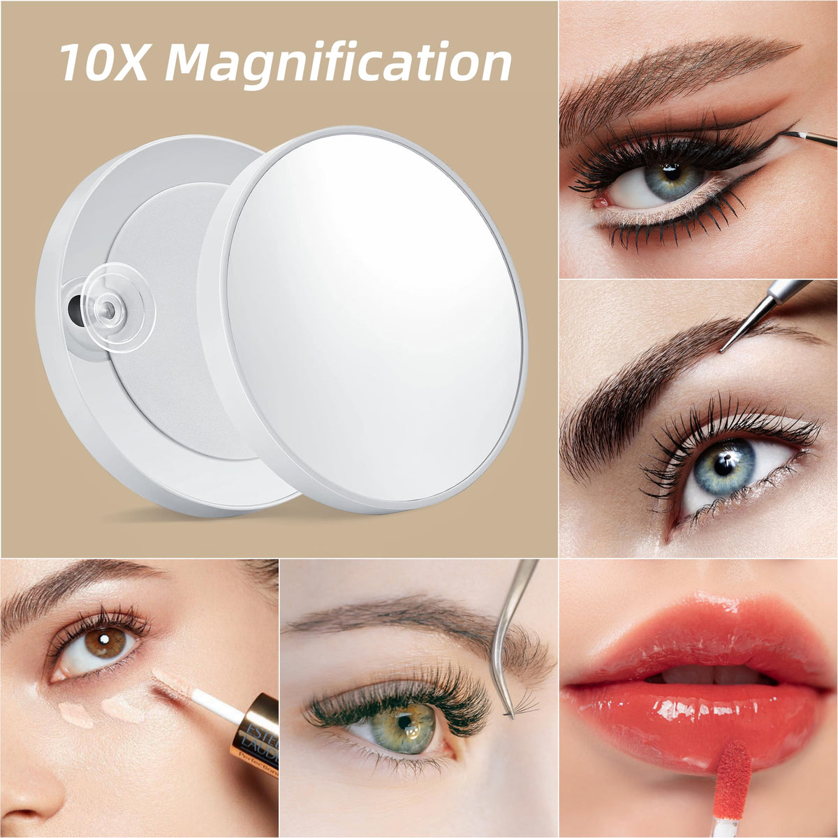 Shinerva Vanity Mirror displayed on a makeup desk