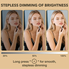 Shinerva vanity mirror displaying cool light mode