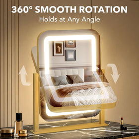 Shinerva vanity mirror showcasing natural light mode