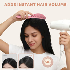 SHINLEA Detangle Hair Brush displayed with hair styling products