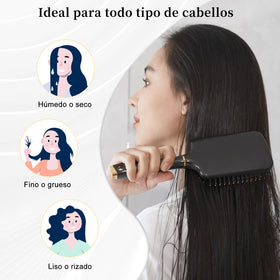 SHINLEA Detangling Brush with included carbon fiber tail comb