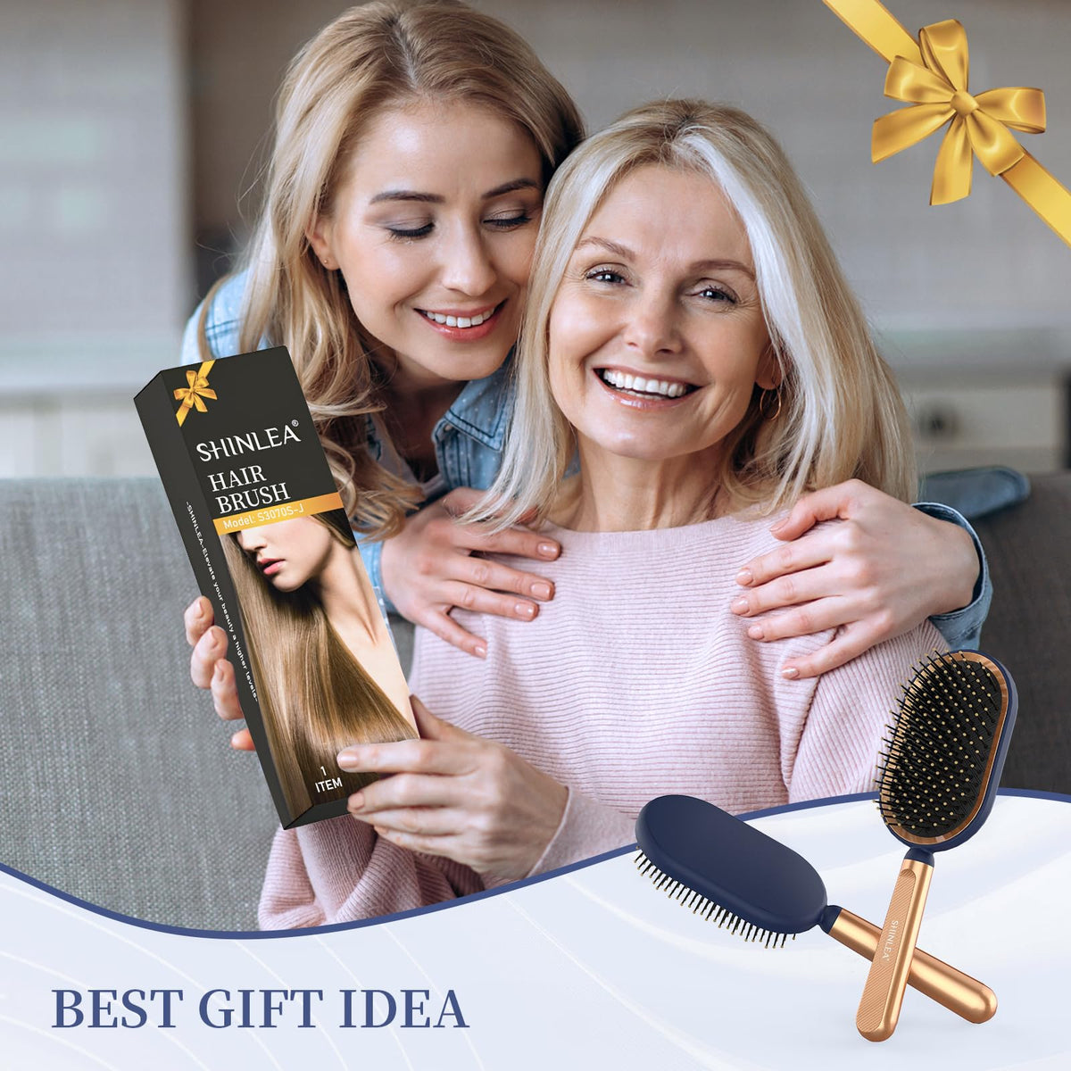 SHINLEA Large Paddle Brush packaging display