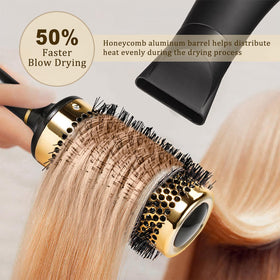 SHINLEA Large Round Brush with ergonomic handle