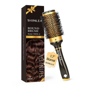 SHINLEA Round Hair Brush 1.7 inch barrel front view