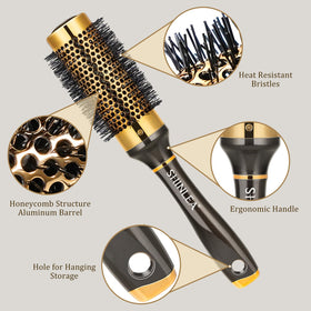 SHINLEA Small Round Brush showing bristles and barrel detail