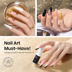 Shiny Silver gel polish bottle close-up
