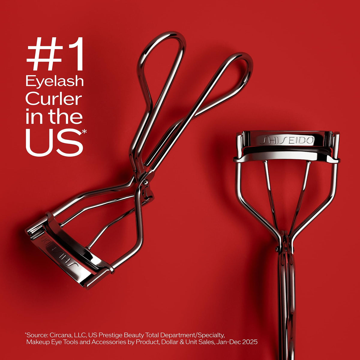 Shiseido Eyelash Curler side view showing edge-free design