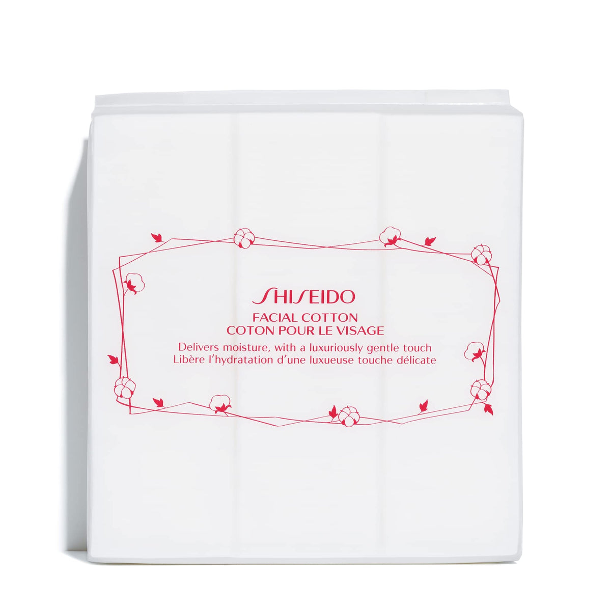 Shiseido Facial Cotton Pads 165 Squares front view
