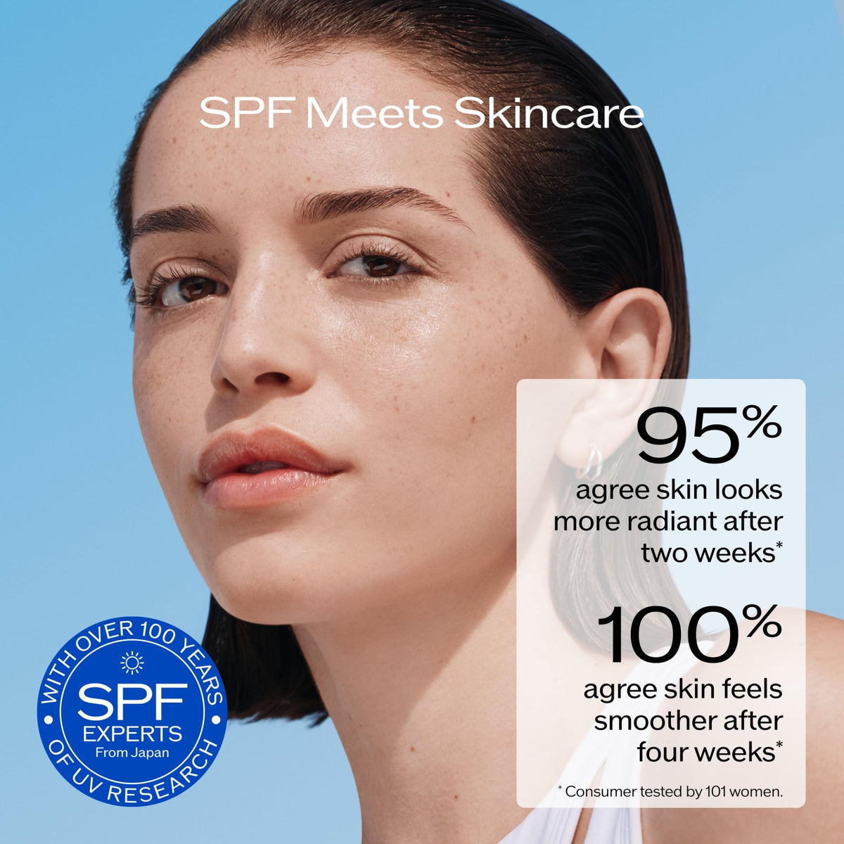 Shiseido Ultimate Sun Protector Clear Stick SPF 60+ on a beach setting