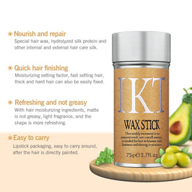 Shiyalan Wax Styling Stick applied to hair for styling