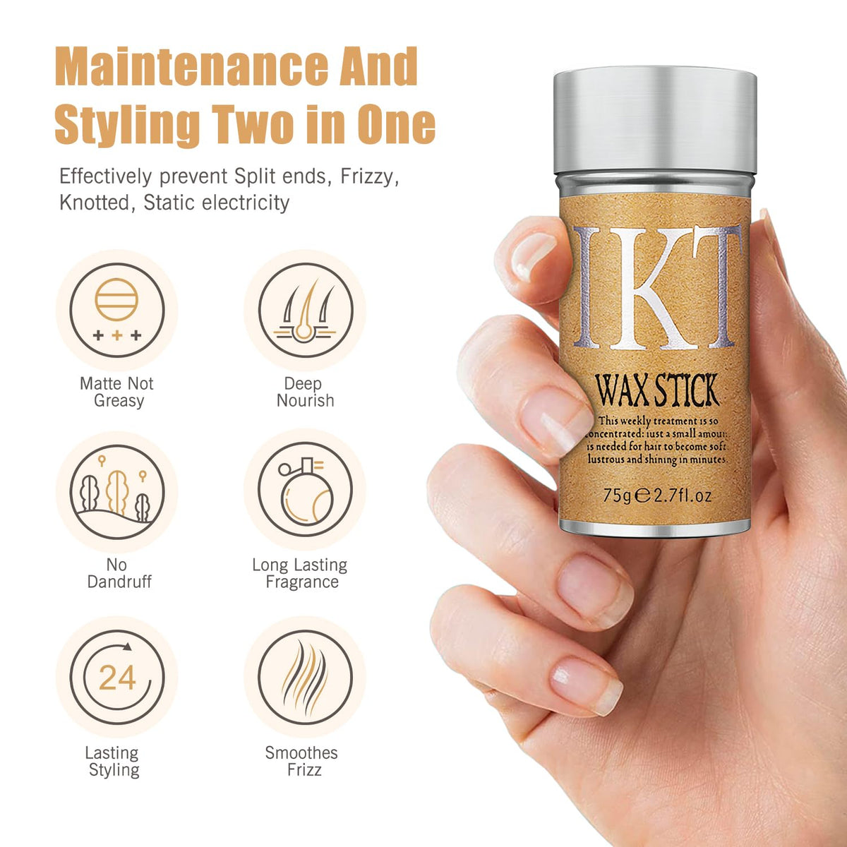 Shiyalan Wax Styling Stick retractable design for travel
