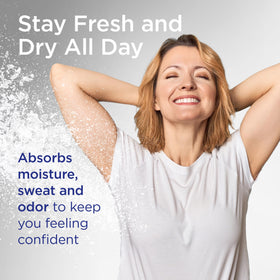 Shower To Shower Body Powder packaging with lavender scent