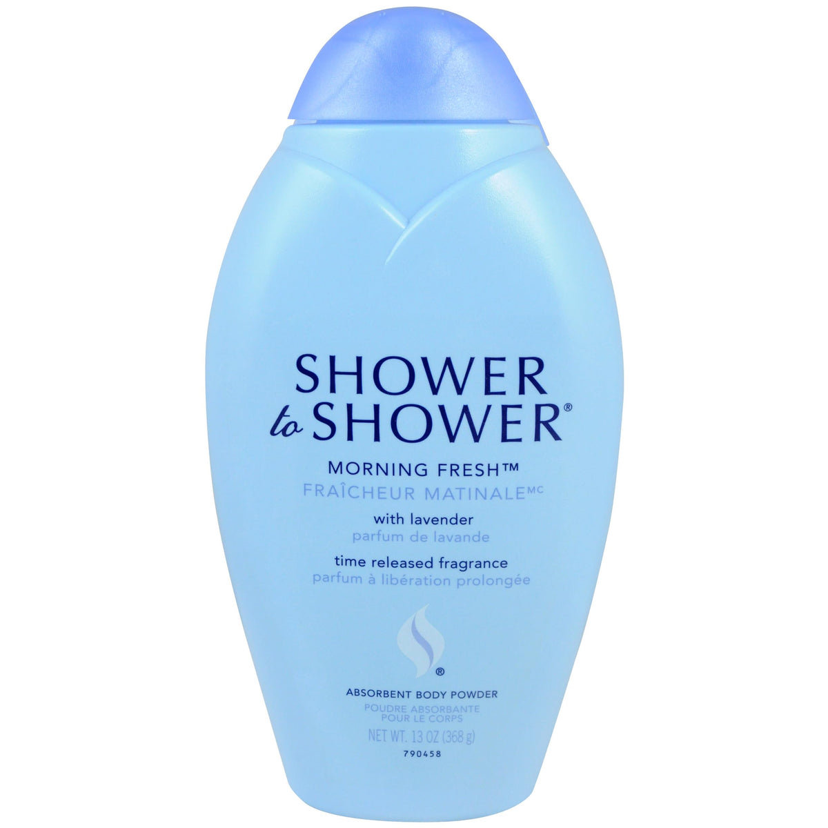 Shower To Shower Morning Fresh Body Powder front view, 13 oz