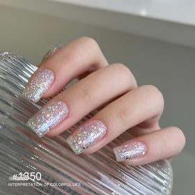 Showing the shiny finish of GAOY gel nail polish