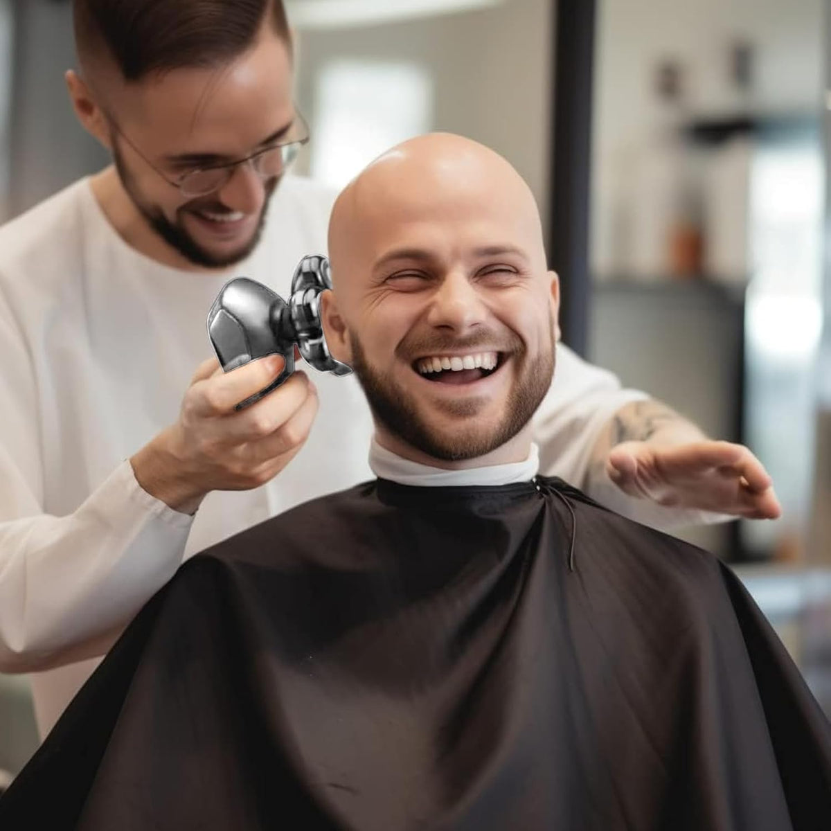 SHPAVVER 5-in-1 Electric Head Shaver with nose hair trimmer