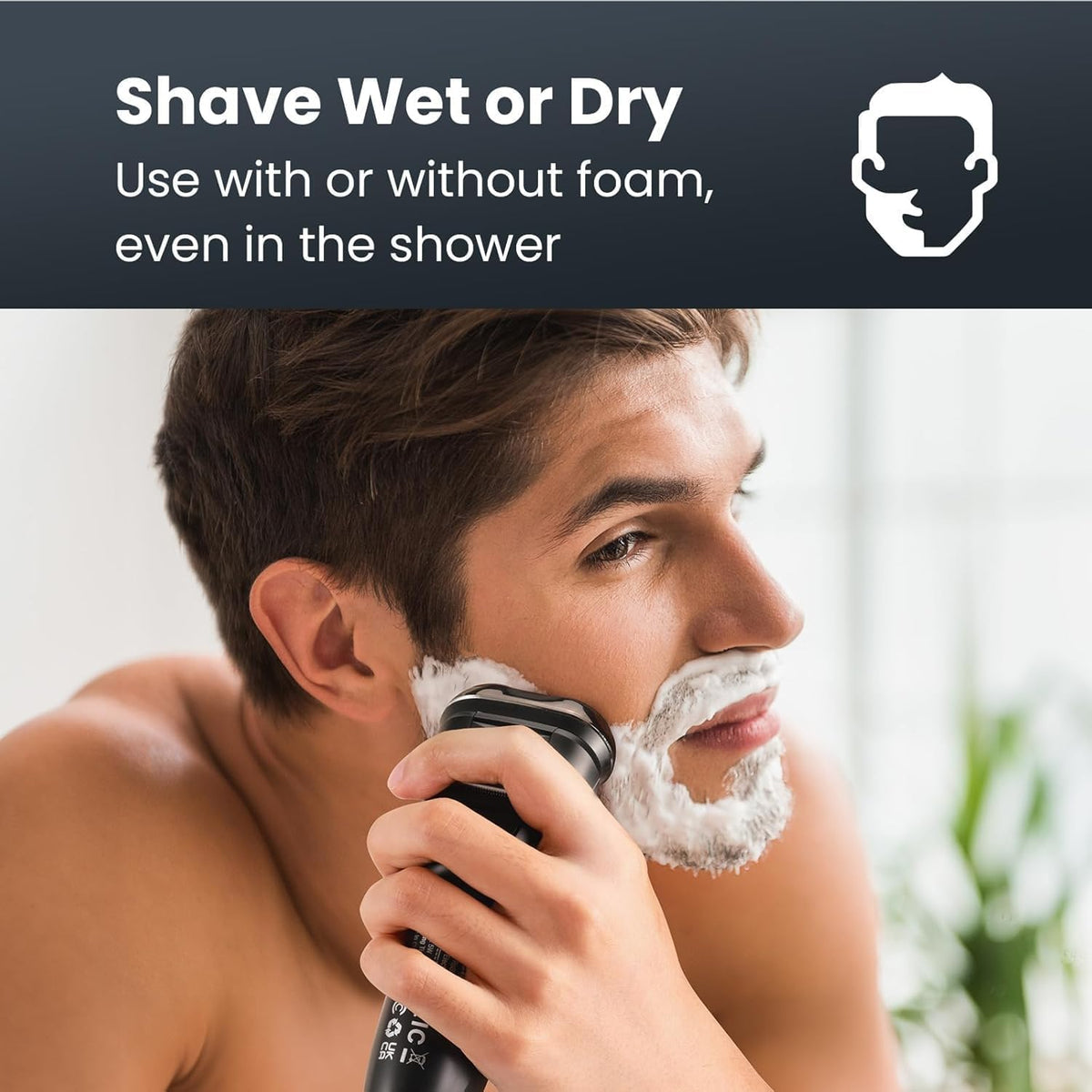 SHPAVVER Electric Razor charging with USB cable